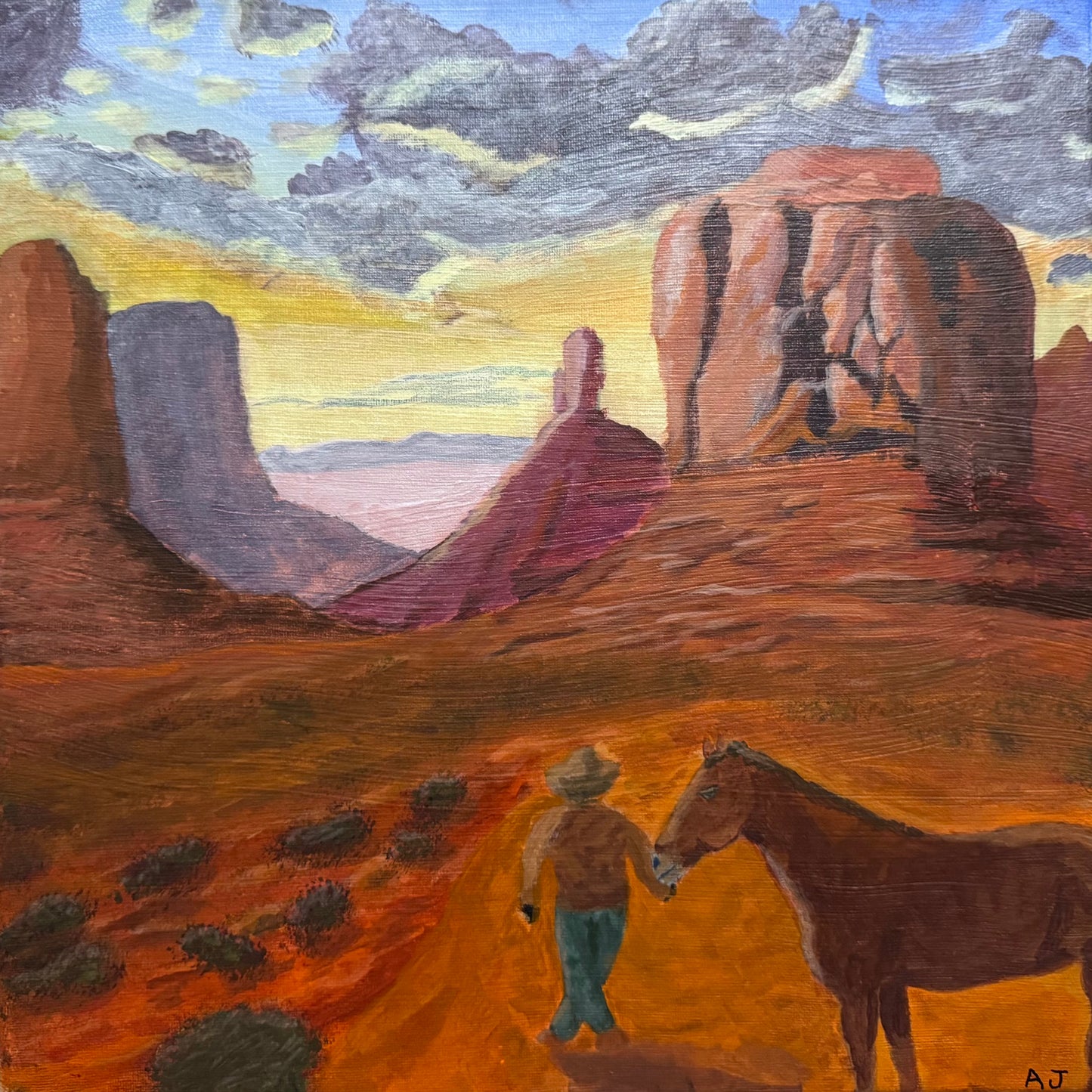 A02.2 - Desert Companions - Acrylic Painting