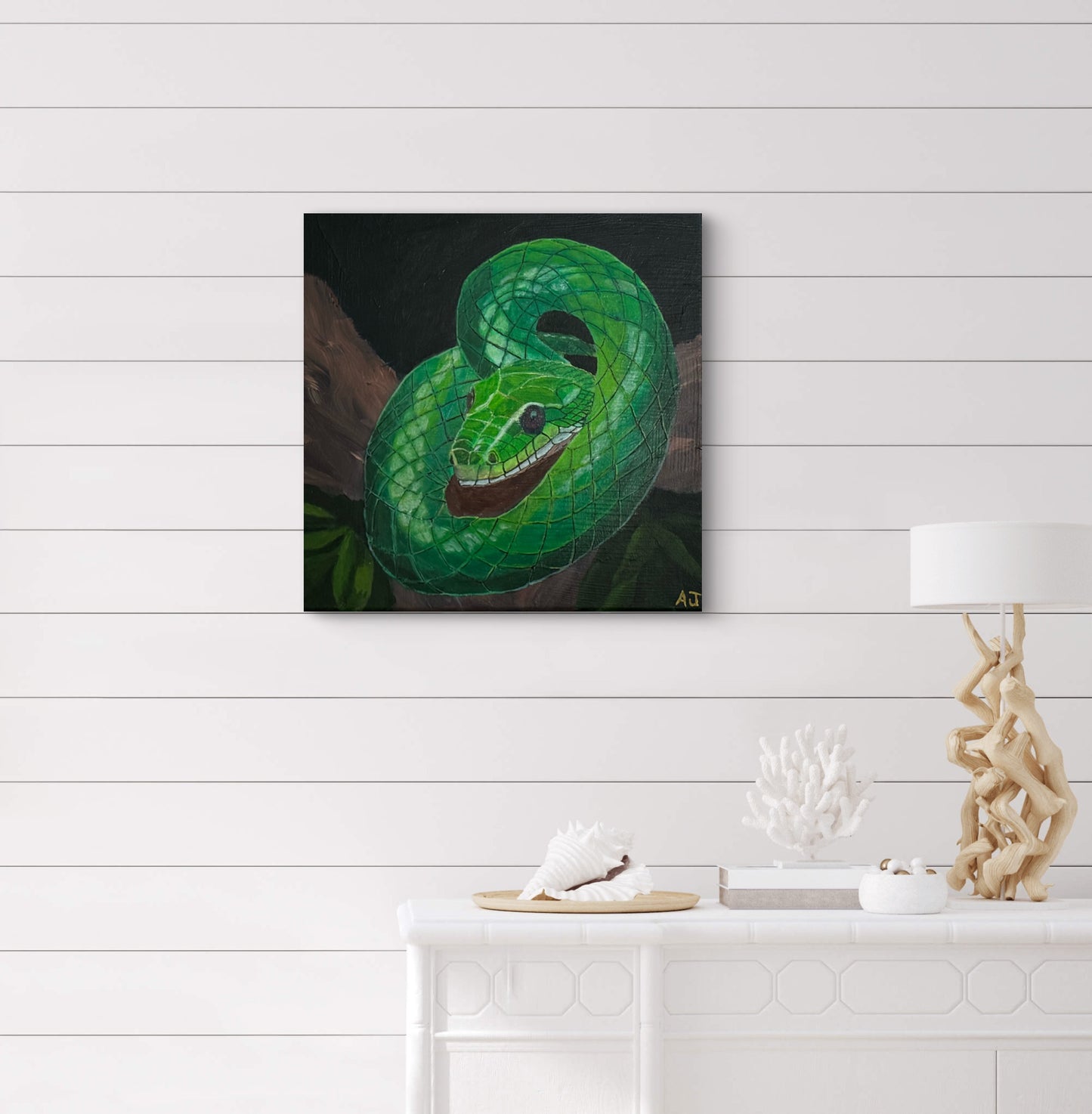 A01.1 - Emerald Coil - Year of the Wood Snake 2025 - Lucky Color Emerald Green