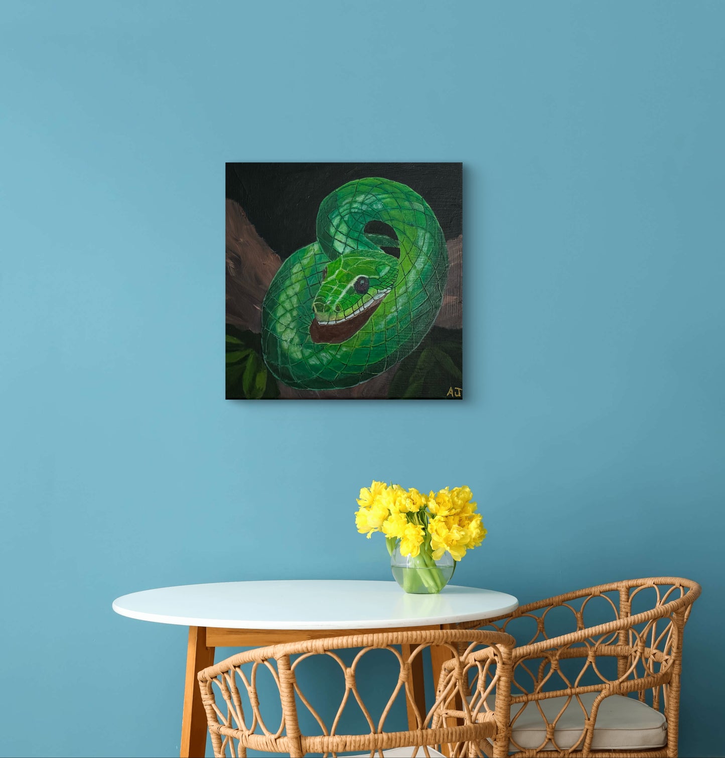 A01.1 - Emerald Coil - Year of the Wood Snake 2025 - Lucky Color Emerald Green