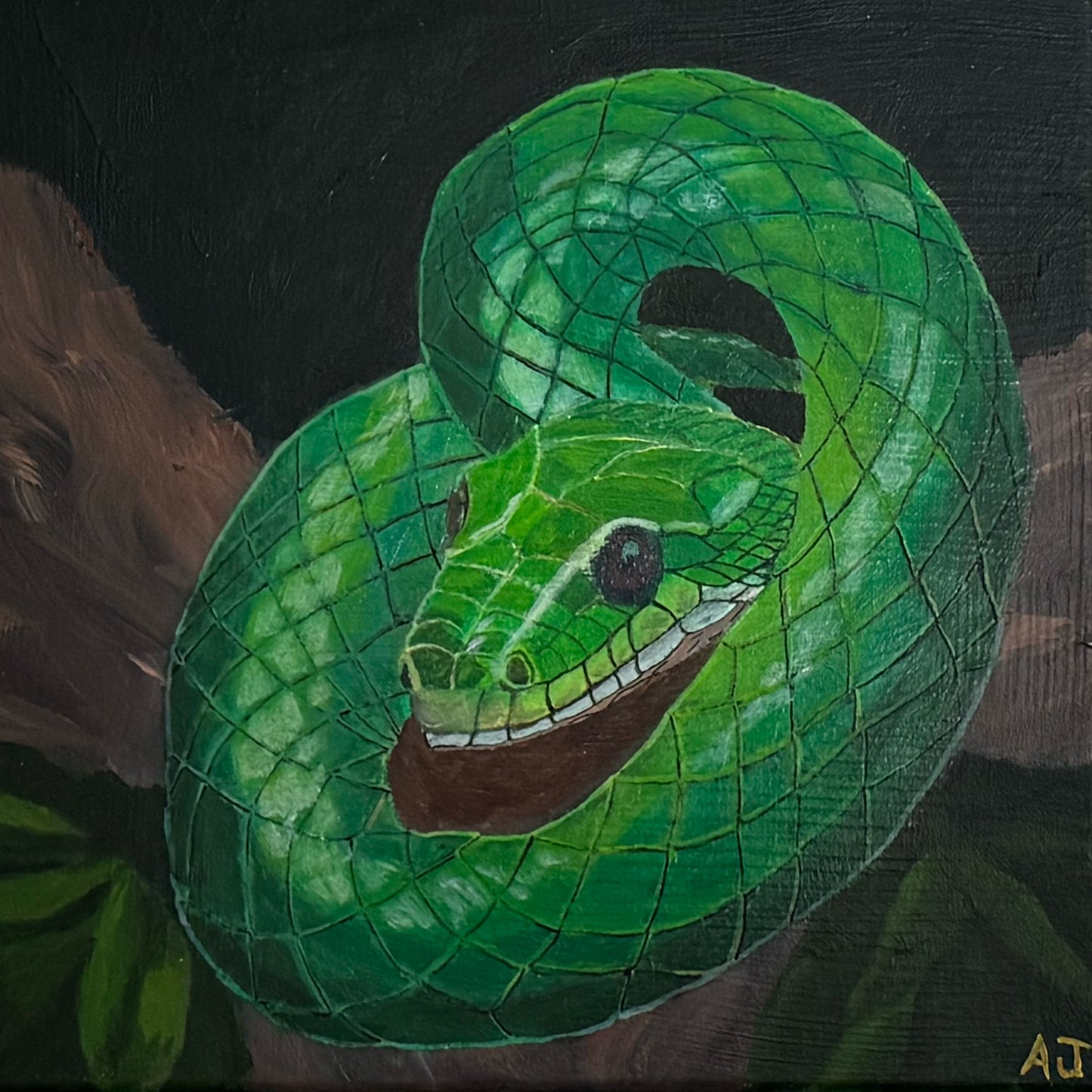 A01.1 - Emerald Coil - Year of the Wood Snake 2025 - Lucky Color Emerald Green