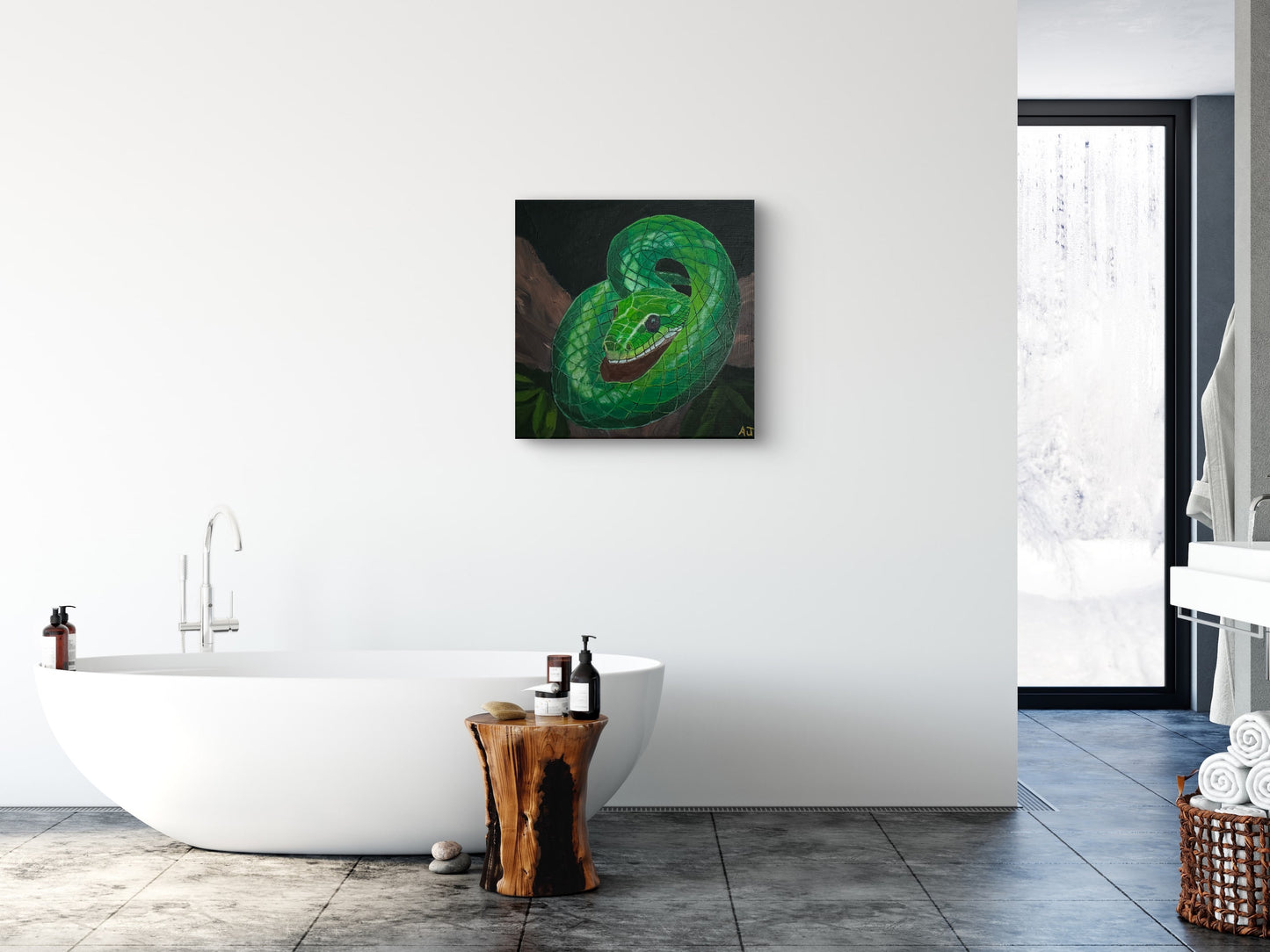 A01.1 - Emerald Coil - Year of the Wood Snake 2025 - Lucky Color Emerald Green