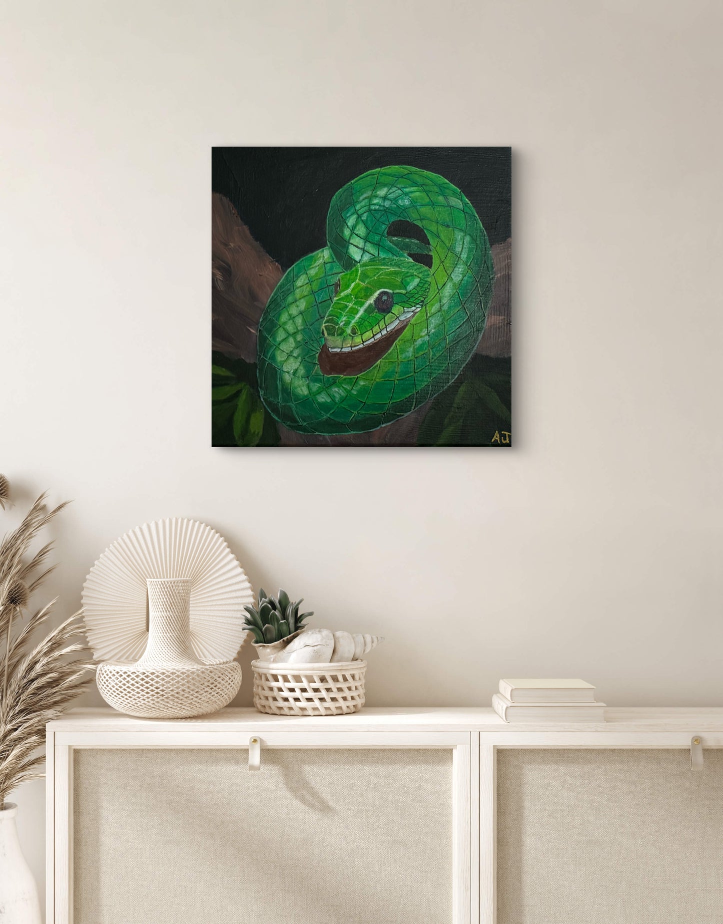 A01.1 - Emerald Coil - Year of the Wood Snake 2025 - Lucky Color Emerald Green