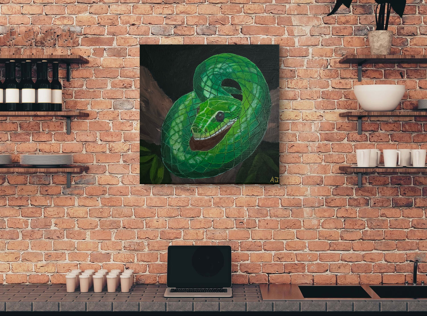 A01.1 - Emerald Coil - Year of the Wood Snake 2025 - Lucky Color Emerald Green