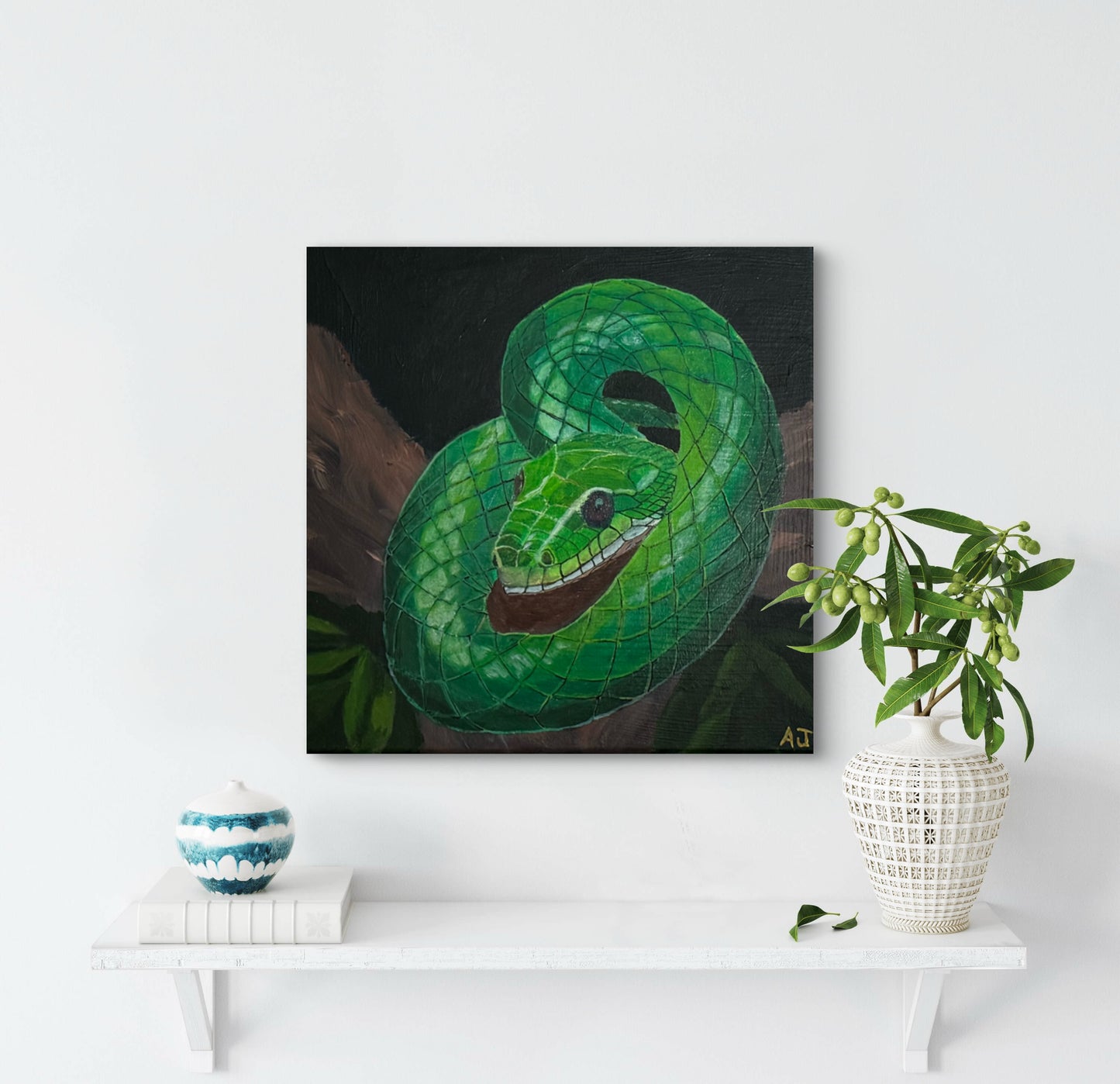 A01.1 - Emerald Coil - Year of the Wood Snake 2025 - Lucky Color Emerald Green