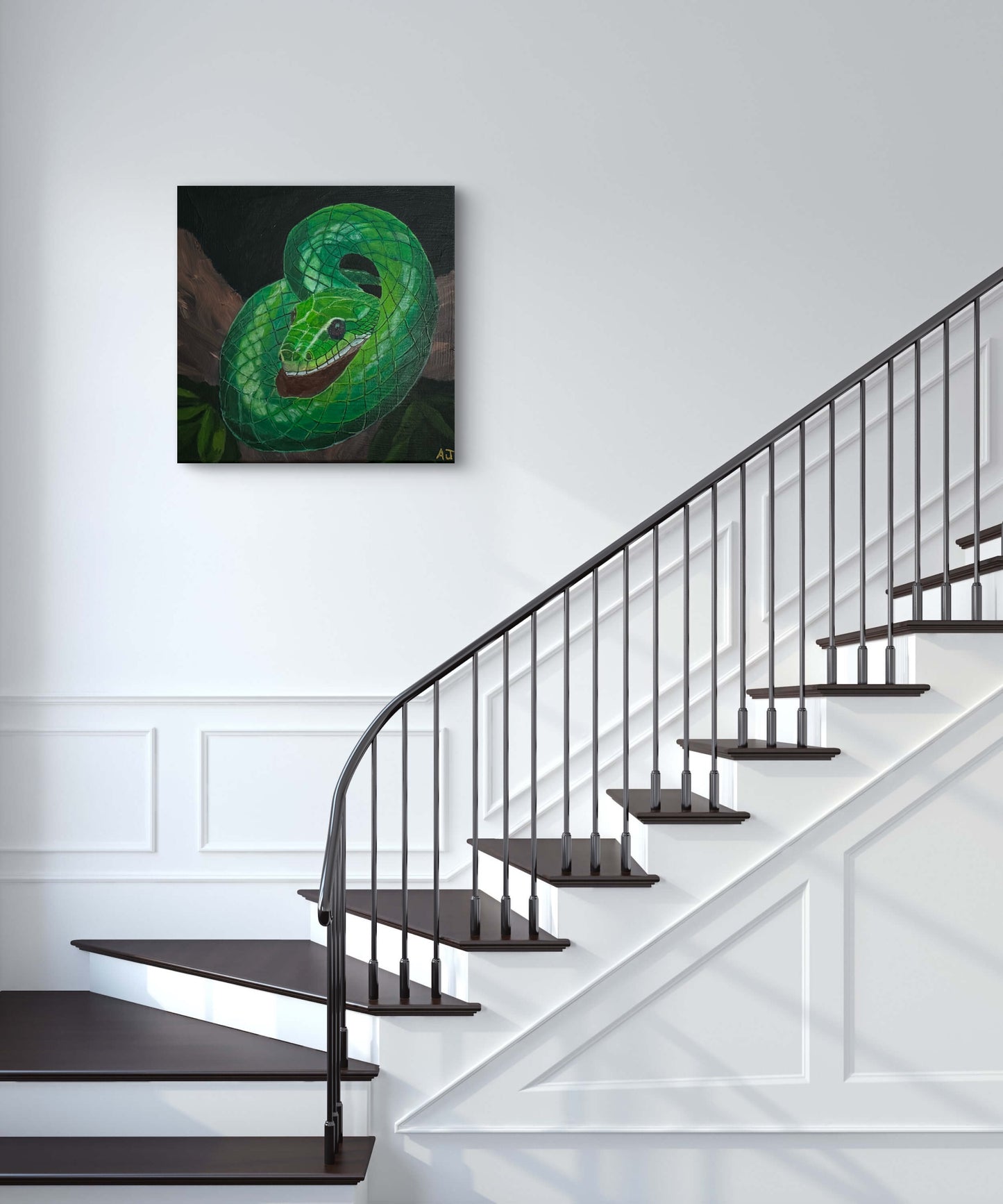 A01.1 - Emerald Coil - Year of the Wood Snake 2025 - Lucky Color Emerald Green