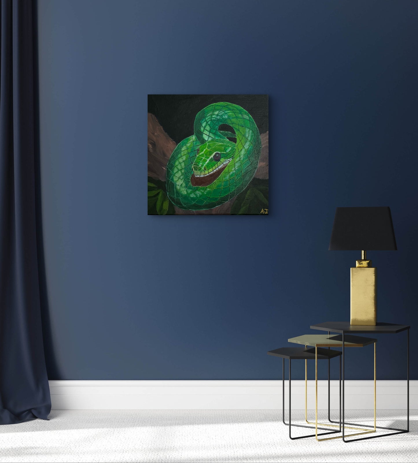 A01.1 - Emerald Coil - Year of the Wood Snake 2025 - Lucky Color Emerald Green