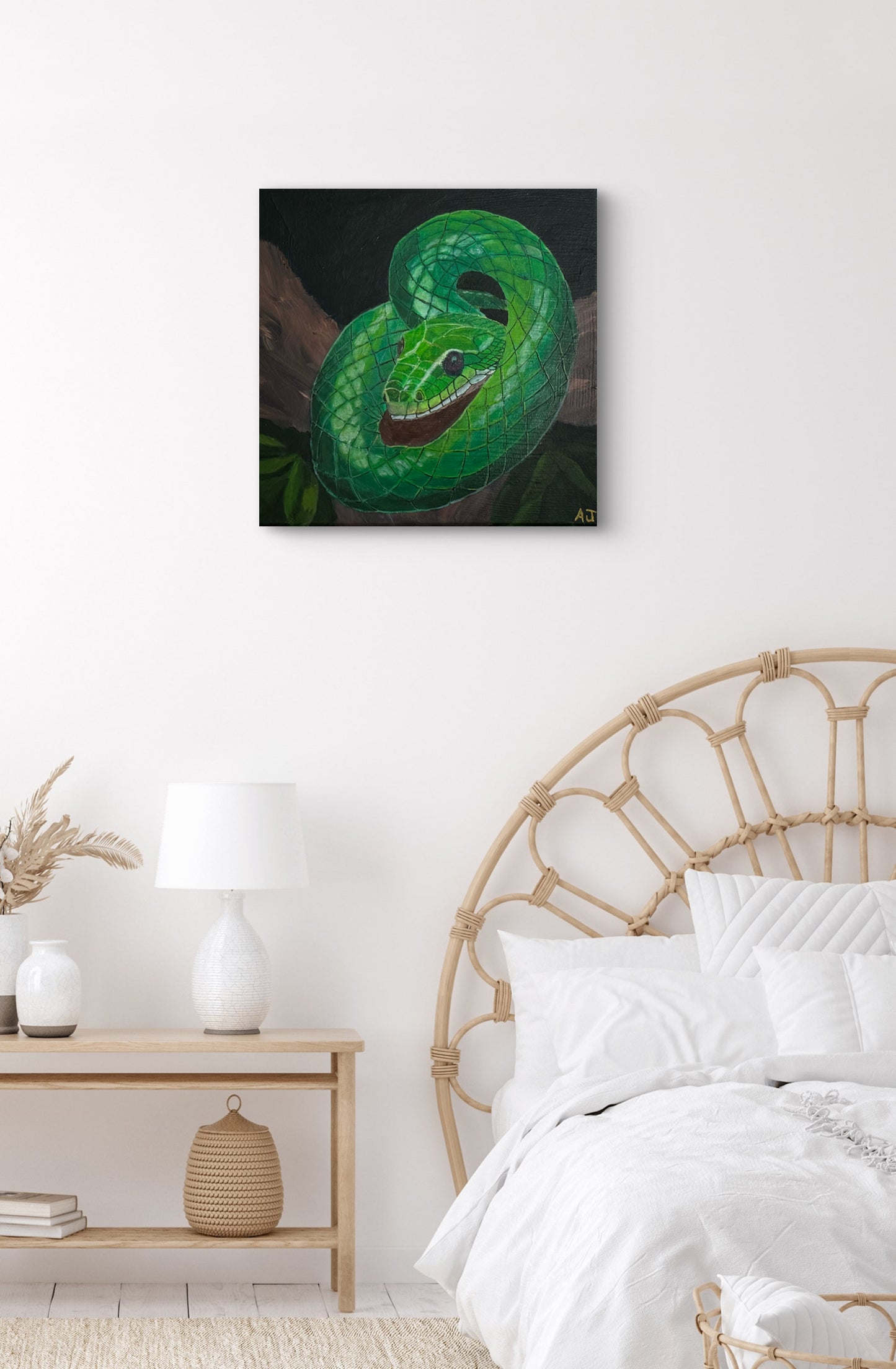 A01.1 - Emerald Coil - Year of the Wood Snake 2025 - Lucky Color Emerald Green