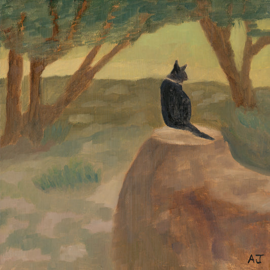 2025 C09 - Watcher in the Grove - Oil Painting